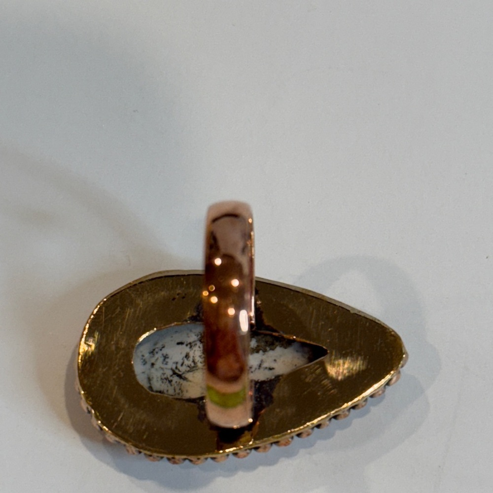 🆕 Dendrite Opal And Copper Ring Size 8 - 🆕 - Picture 6 of 9